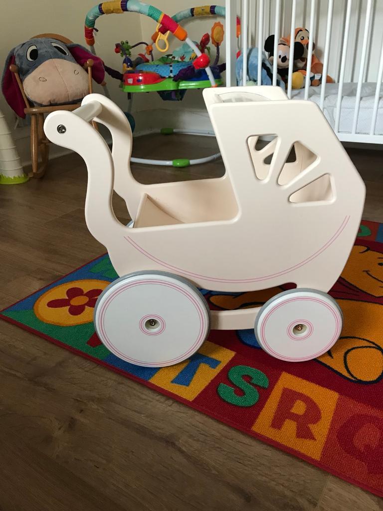 silver cross wooden dolls pram